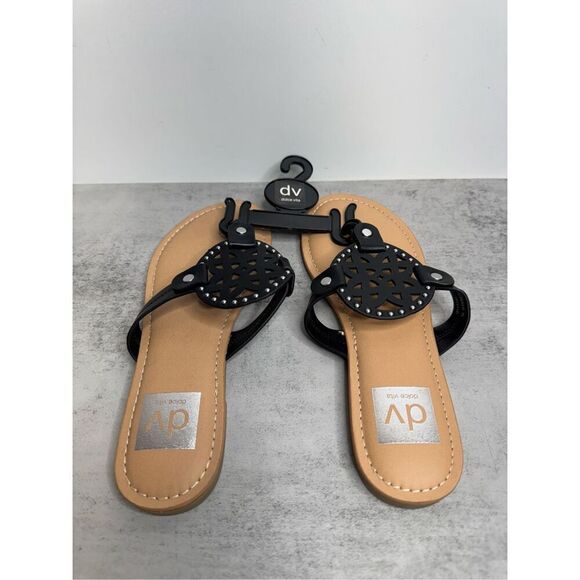 DV‎ by Dolce Vita Sandals Size 5 Medallion Black Summer Shoes NEW - Picture 7 of 9